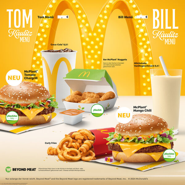 <b>MC DONALD’S ‘Famous Orders – Eat Like the Stars’</b> with Bill &amp; Tom Kaulitz plus more food stills by <b>STUDIO HACKENBERG c/o DOUBLE T PHOTOGRAPHERS</b>