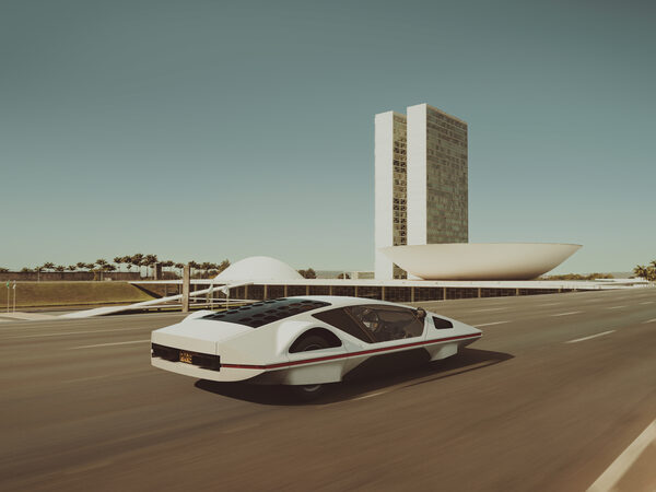 Exploring retro futurism : <b>‘A Tribute to Oscar Niemeyer and Paolo Martin’ </b>– free download of Ferrari models plus the complete photo production from Brasilia via <b>MAGROUND</b>