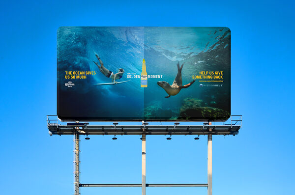 <b>CORONA x MISSION BLUE </b>presents <b>‘A Golden Moment’ with Olympic athletes Tatiana Weston-Webb and Martin Dolenc</b>, directed by Ian Derry for Revolt London