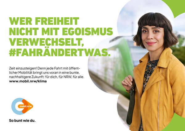 <b>D-TICKET NRW</b> - campaign featuring models by<b> BRÜDERCHEN &amp; SCHWESTERCHEN</b>