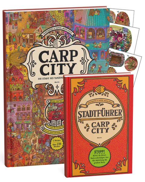 <b>CARP CITY</b> - A Playable Wimmelbook:<b> Aleksandra Mizielińska and Daniel Mizieliński </b>Combine<b> Illustration, Storytelling &amp; Game Design</b>