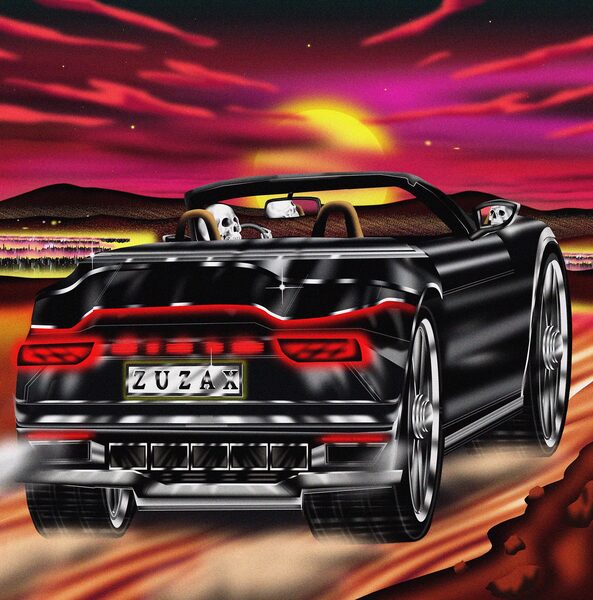Luca Schenardi illustrated the Zuzax album cover for Damaged Bug