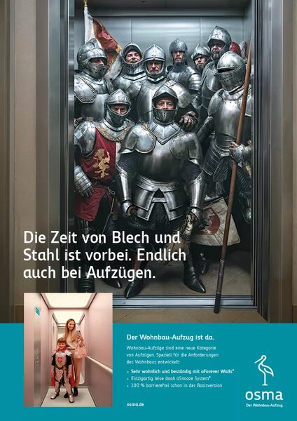 Taking Elevators to the Next Level – OSMA Campaign with AI Retouch by Jan Daniel Wolters for Rebmann Poguntke