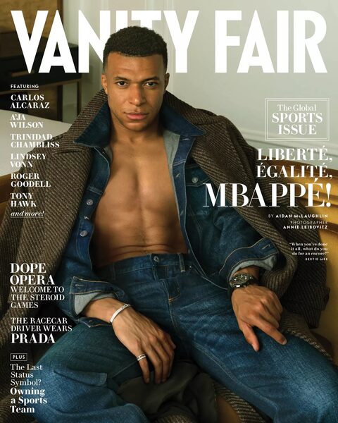 Annie Leibovitz photographed French football star Kylian Mbappé for 'The Global Sports' issue of VANITY FAIR