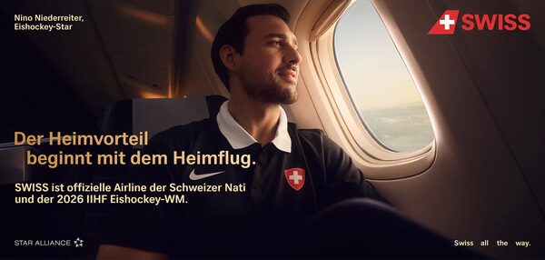 A campaign about home, belonging and coming home - ANNTHEO photographed Swiss NHL stars for SWISS on the occasion of the Ice Hockey World Championship '26