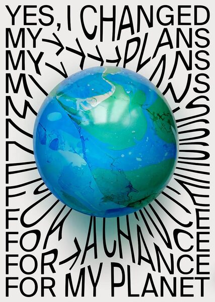 Tina Touli creates poster for the global climate initiative MATE ACT NOW