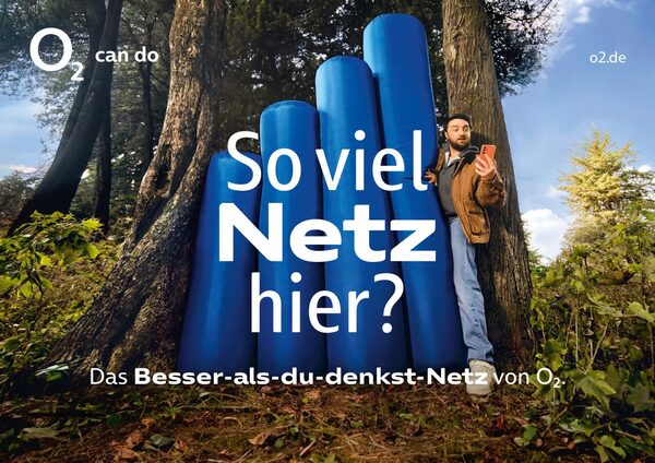 O2 Telefónica ‘Das Besser-als-du-denkst-Netz’ – Retouched-Studios brings the blue signal bars to life