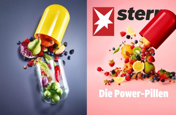 'The Power Pills' – Christian Lohfink staged the cover image for issue 8/26 of Stern magazine