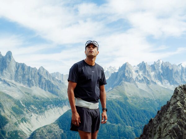 Carolin Unrath photographed the 2026 Running Belt campaign for Raide Research in the Chamonix area during the legendary Ultra-Trail du Mont-Blanc, aka UTMB