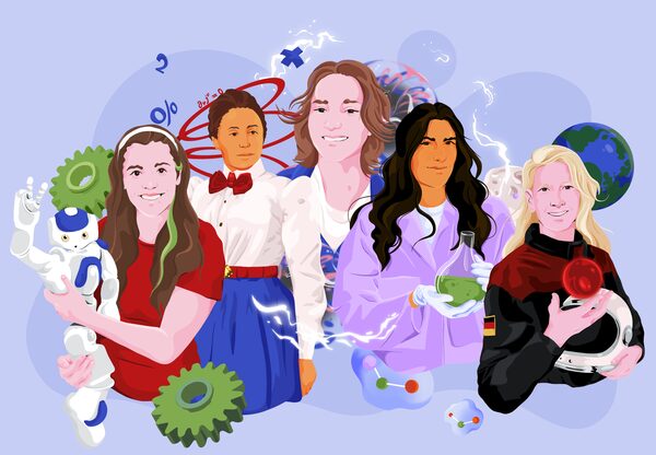 Women Do Science – Josephine Rais illustrates for Casio, Breuninger and Bundesliga Common Ground