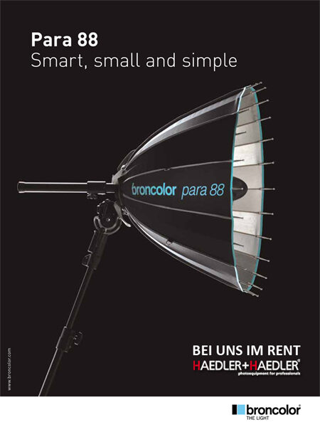 <b>Haedler + Haedler</b> : BRONCOLOR SCORO – high speed flash with up to 50 flashes per second, constant colour temperature and speed setting for fashion shoots