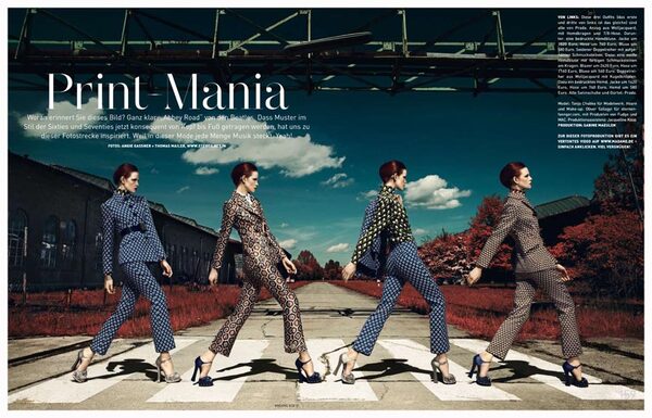 <b>Apparat + Stereo</b> : editorials and moving image for MADAME – print mania with Tanja Chubko and Viva la Vida, Dovile Virsilaite in strict torero looks