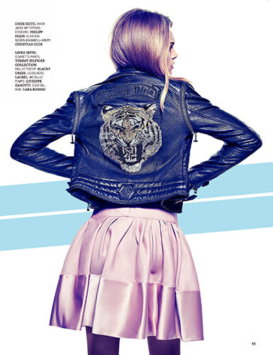 <b>Gyslain Yarhi</b> : They will rock you! Lovely Leather with Veneda Budny and coats with Elyse Saunders – two fashion editorials for GRAZIA