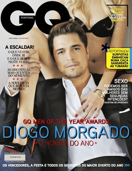<b>Dan Carabas</b> : actor Diogo Morgado in GQ Portugal cover story and ‘Happy Body’ Johanna Szikszai in ELLE Hungary cover story