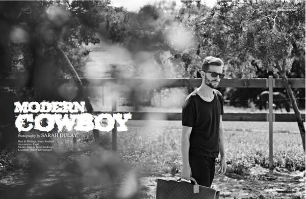 ‘Modern Cowboy’ in HUF magazine - 18 pages with the attractive <b>Geti</b>