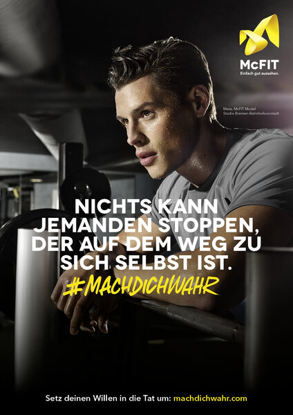<b>McFIT MODELS</b>, Berlin : pens true stories in sweat - the #MACHDICHWAHR campaign