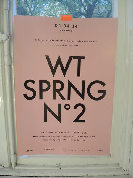 Weitsprung 2014 : the Art Buying teams of Hamburg’s agencies Kolle Rebbe, thjnk, Jung von Matt and Scholz &amp; Friends and their WEITSPRUNG event. GoSee presents Katrin Grün &amp; Alice Feja’s "Hello GoSee", the making-of film and a selection of snaps