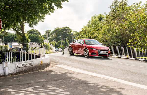 <b>Jan Friese</b> : with the 310 PS TTS on the crazy Isle of Man Mountain Course for 

PLAYBOY and city model 'Mii by Mango' for SEAT and MEStyle magazine