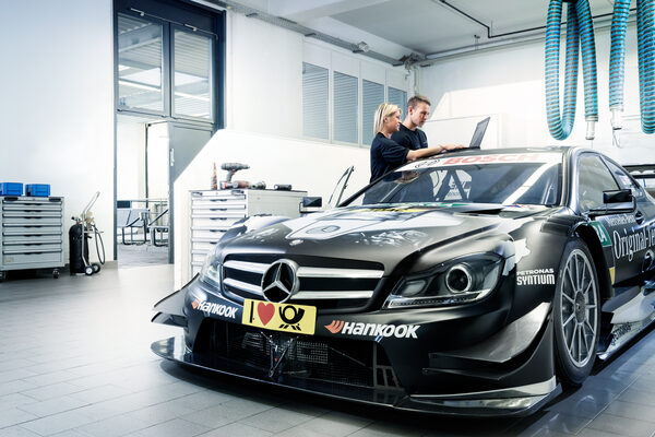On the holy grounds of the racing car experts - <b>ROBERT WESTRICH</b> takes pictures for HWA AG
