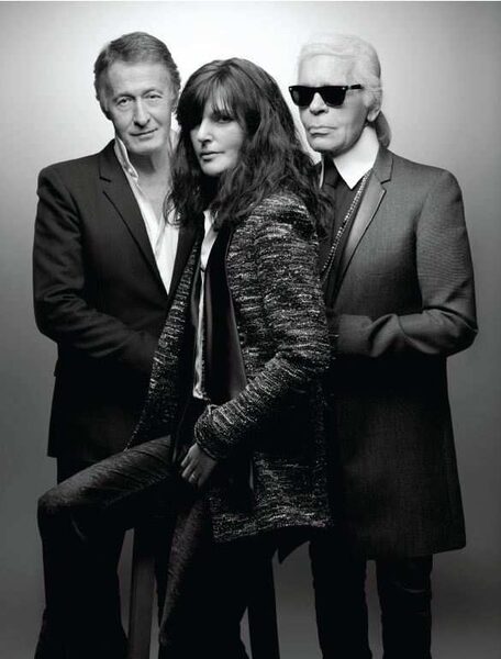Trefft CHANEL in Person von Karl Lagerfeld, Virginie Viard und Eric Pfrunder bei der <b>30ten Edition des 'Festival International de Mode et de Photographie'</b> vom 23 bis 27 April 2015 in der Villa Noailles, Hyères, Südfrankreich - GoSee ist vor Ort