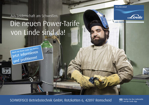 Ad images with passion - by <b>CHRISTIAN KAUFMANN</b> staged for LINDE Gas and Bloom agency