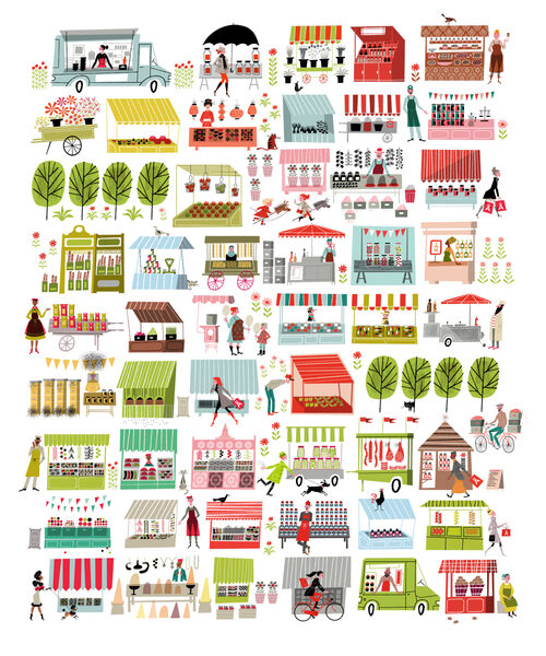 Tea, coffee, chocolates – even more appealing thanks to <b>Klas FAHLÉN</b>’s illustrations for ÅHLÉNS