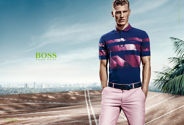 With HUGO BOSS Green over the roofs of Los Angeles - the premium sportswear campaign by <b>HUNTER &amp; GATTI</b> with top male model Mikkel JENSEN