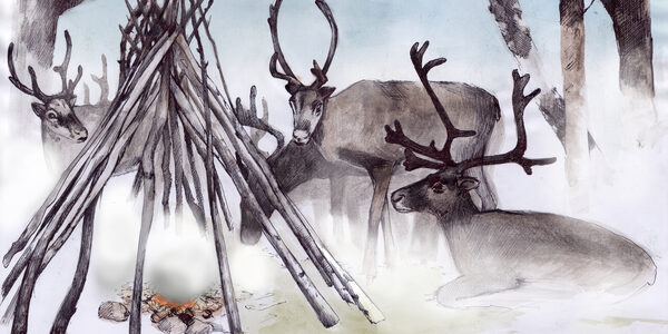 'Världsarvet Laponia' - Welcome to the wilderness of Laponia, artwork by <b>Marianne KARLSEN</b>