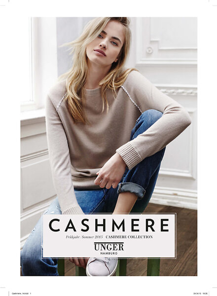 UNGER Fashion Hamburg und die Cashmere F/S 15 Kollektion, Model <b>Elinor WEEDON</b> c/o LOUISA MODELS