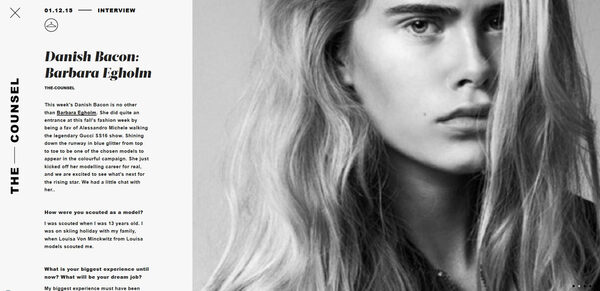 <b>Louisa Models</b> : Julia STEGNER auf dem Laufsteg bei der VERSACE Haute Couture Show F/S 16, GUCCI F/S 16 Kampagne, REVOLUTION Asia Titel-Story und STYLEBOOK Cover