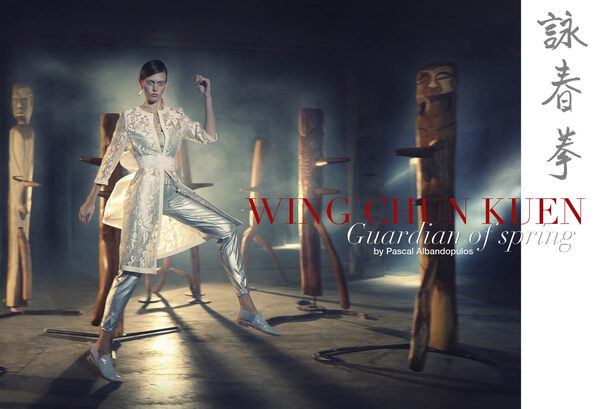 'Guardian of Spring' <b>Pascal Albandopulos</b> photographs fashion and wooden dummies from artist &amp; Kung Fu teacher Olli Marschall