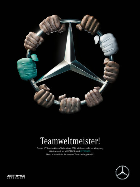 <b>Ben &amp; Martin</b> photograph the global Mercedes AMG Formula 1 winner campaign for Antoni, Berlin and a modern transportation project