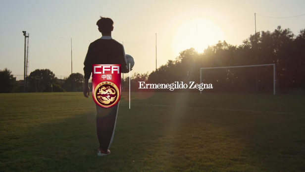 <b>Magnus Winter</b> films for Ermenegildo Zegna with the Chinese national youth soccer team 'Zegna Rising Stars'