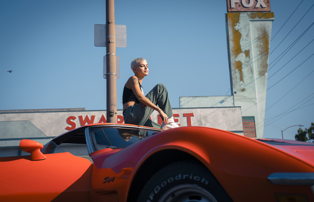 REBIRTH – model Hayden Graye in front of the camera of Director <b>M&amp;P Curtet c/o SEVERIN WENDELER</b> in Los Angeles