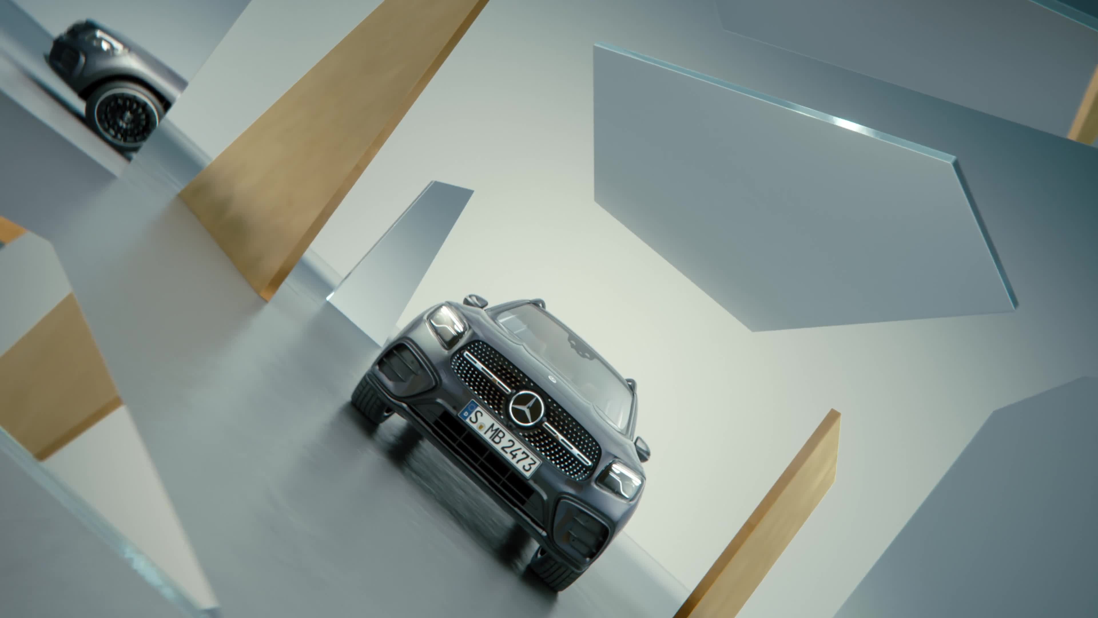The new <b>MERCEDES-BENZ GLB</b>, presented in an elegant tracking shot by Director<b> Alessandra Kila c/o EMEIS DEUBEL</b>, Parasol Island and antoni
