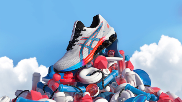 <b>ANALOG / DIGITAL</b> : Mixed Media & Animation für <b>ROUGE HERMÈS</b>, ASICS GEL-QUANTUM 180 VII-Sneakers mit poppig-leichtem Auftritt, Drohnenfahrtübers Motherboard für JUNGHEINRICH und Saatchi & Saatchi Pro